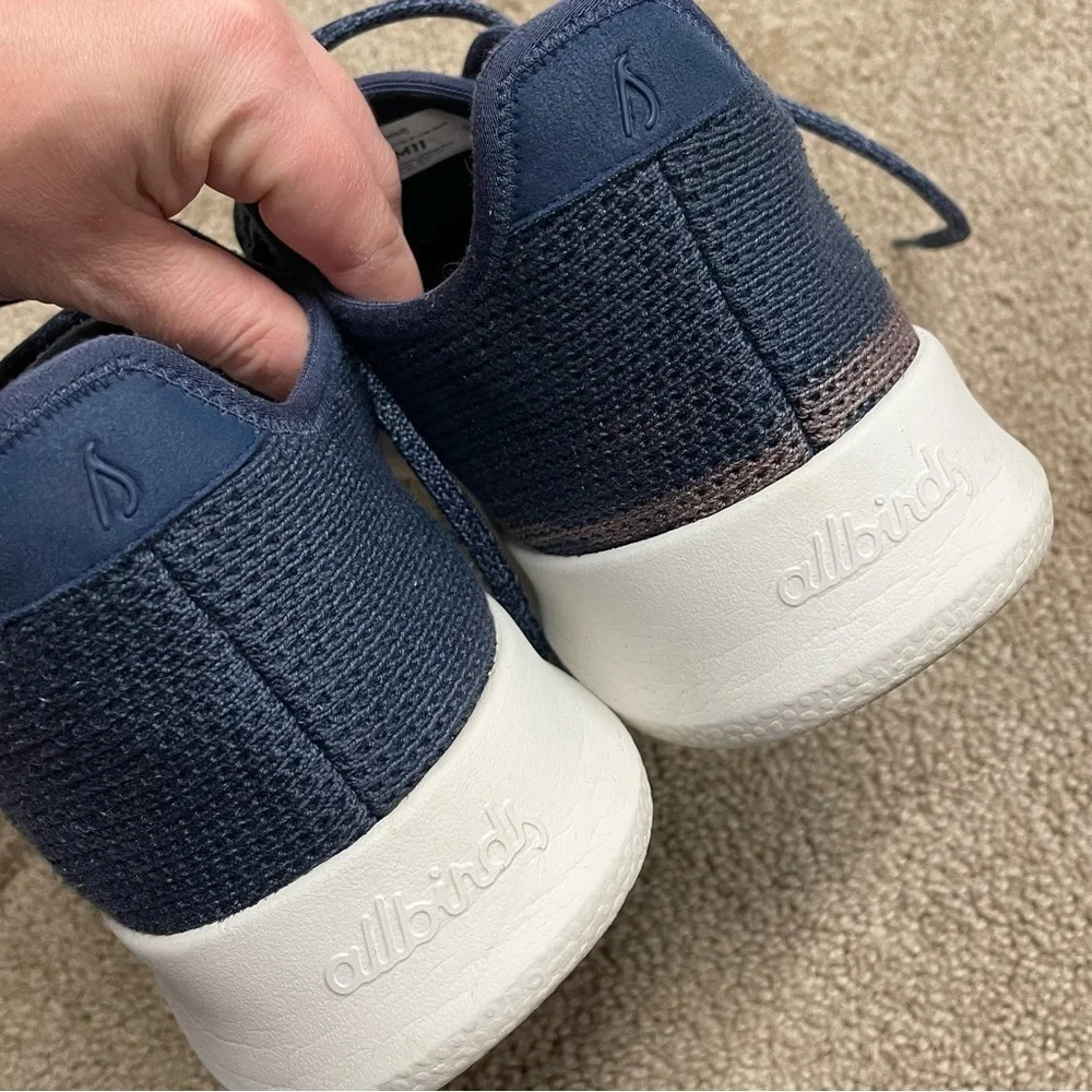 Allbirds Men's Tree Runners Marine Blue (White Sole) size 11 - Picture 11 of 15